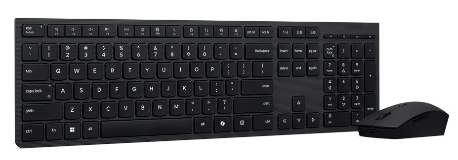 Lenovo Professional Rechargeable Combo Keyboard And Mouse-us Euro