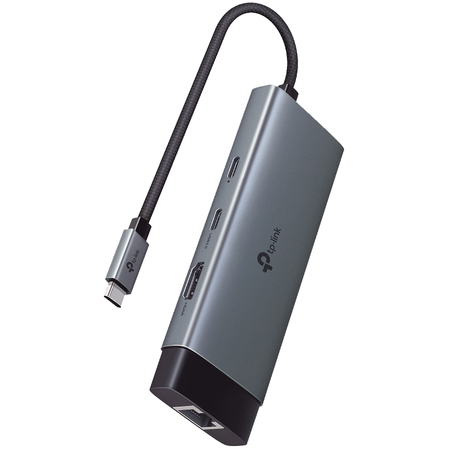 TP-Link Hub 6-PORT, USB-C, Speeds Of Up To 5GBPS, 10 Times Faster Than Standard USB 2.0, Black