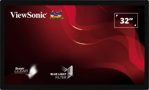 ViewSonic Monitor Touch 32'' Open Frame IP65 with 24/7 Operation HDMI/DP TD3207