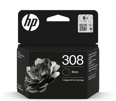 [7FP21UE] HP INK CARTRIDGE BLACK, HP 308, FOR PRINTERS 6130e, 6132e, 6110e, 6120e, 6122e, 6520e, 6532e, 6530e - 160 PAGES