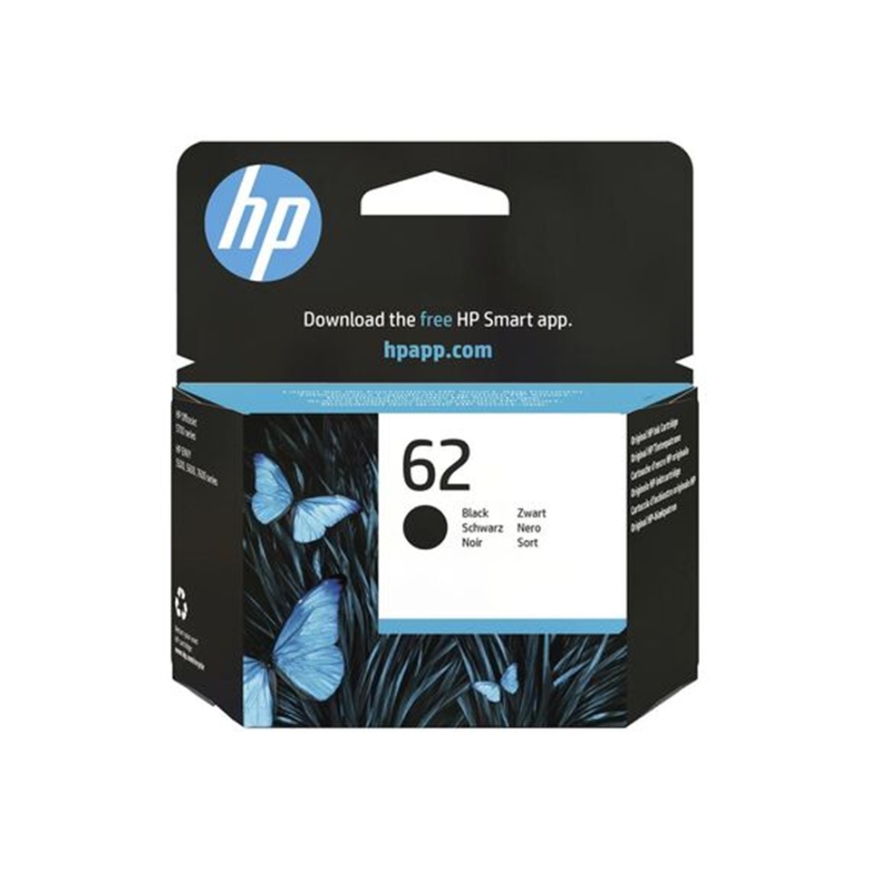 [C2P04AE] HP62 Black Ink, 5460/5642/5643/5644