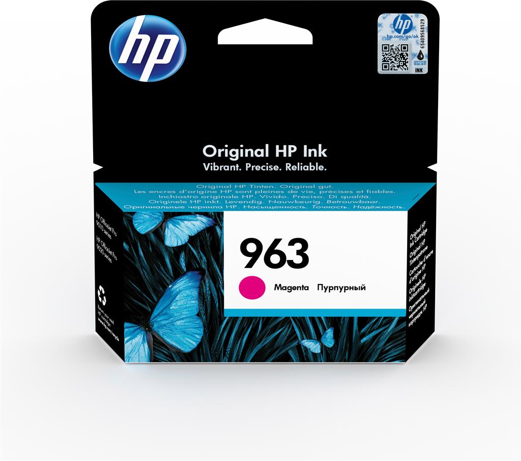 [3JA24AE] HP INK CARTRIDGE MAGENTA, HP 963, FOR PRINTERS OFFICEJET 9010, 9013, 9020, 9023, 9010e, 9012e, 9022e - 700 PAGES