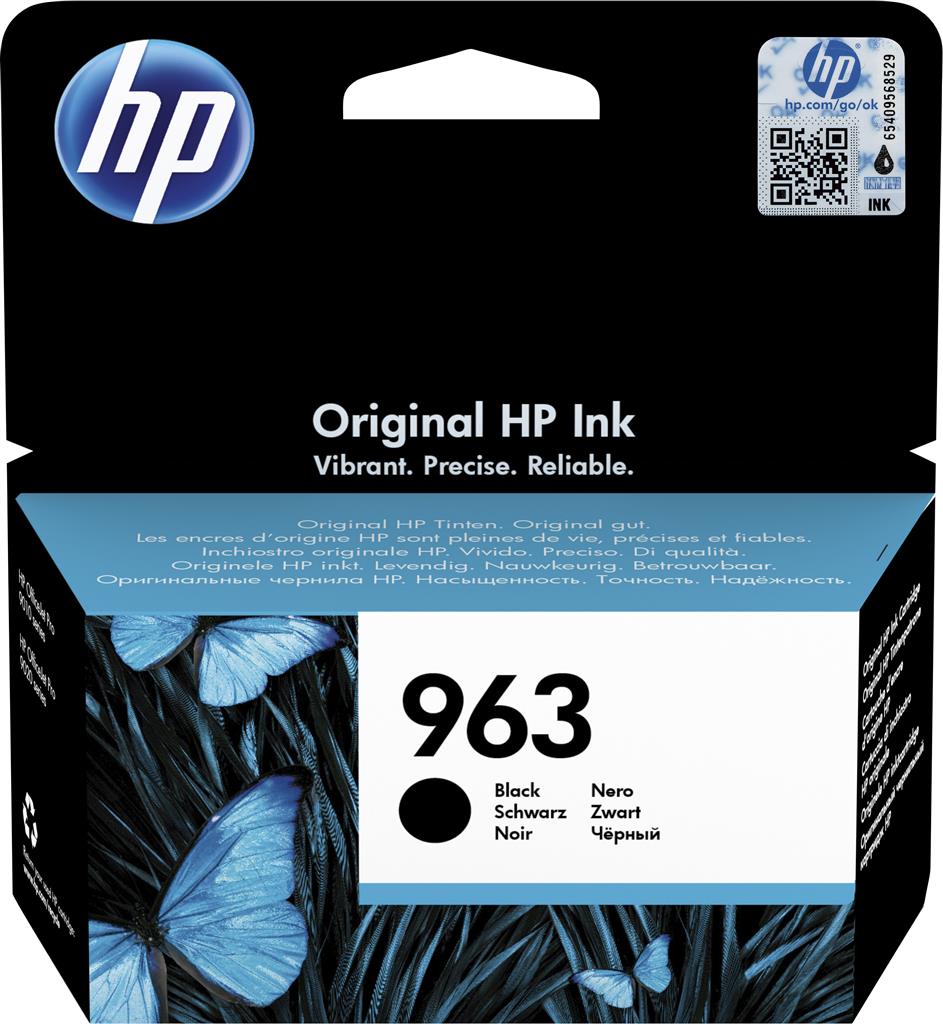 HP INK CARTRIDGE BLACK, HP 963, FOR PRINTERS OFFICEJET 9010, 9013, 9020, 9023, 9010e, 9012e, 9022e - 1000 PAGES