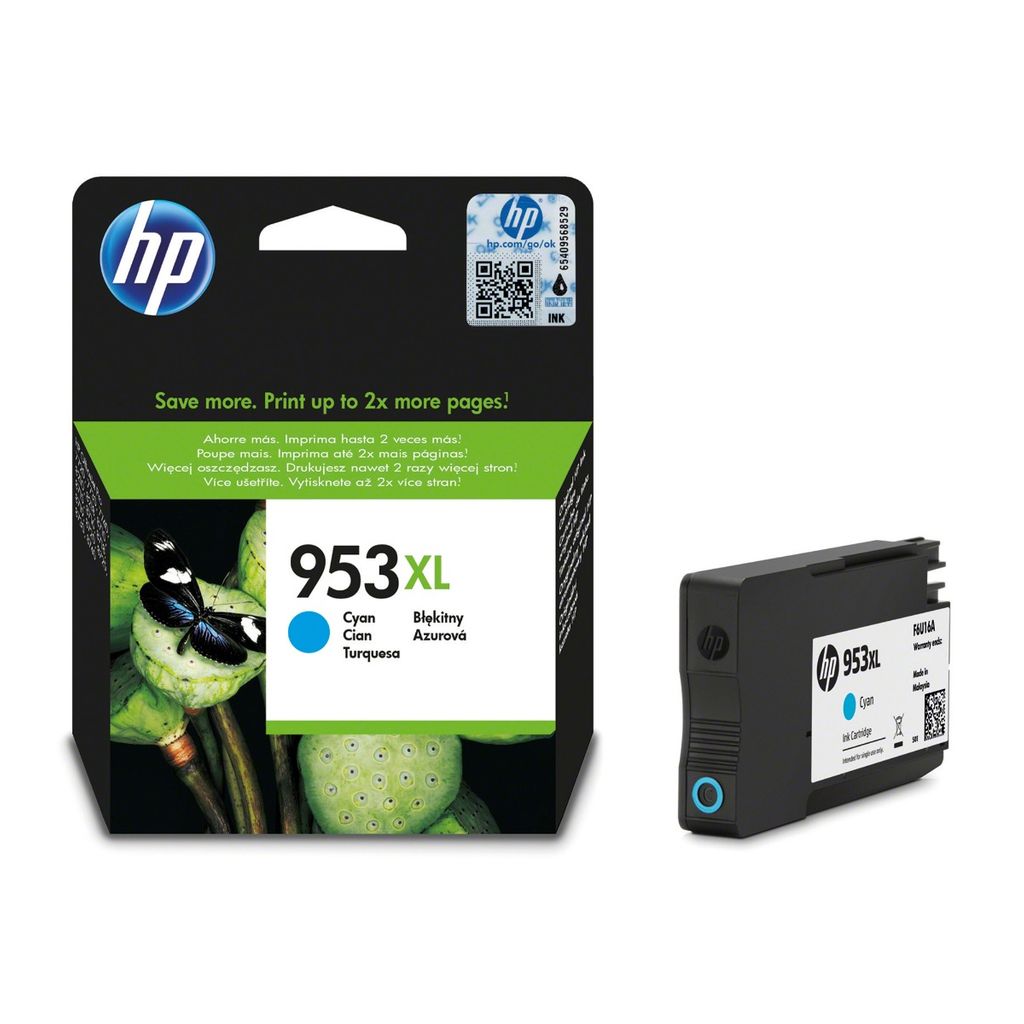 [F6U16AE] F6U16AE  HP953XL CYAN INK CARTRIDGE HP OJ 8210/8710/8715/87/20/8725/87/30