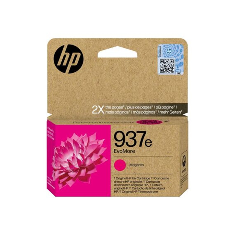 HP937E High Capacity Magenta Ink Cartridge - (4S6W7NE) 1,650 pages
