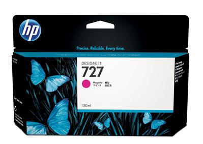 [B3P20A] HP INK CARTRIDGE MAGENTA, HP 727, 130ML, FOR DESIGNJETS T920, T930, T1500, T1530, T2500, T2530 SERIES