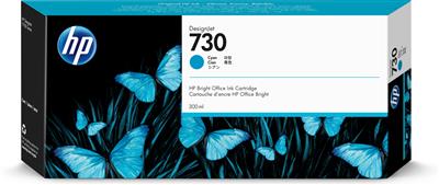 [P2V68A] HP INK CARTRIDGE CYAN, HP 730, 300ML, FOR DESIGNJETS T1600, T1700, T2600 SERIES
