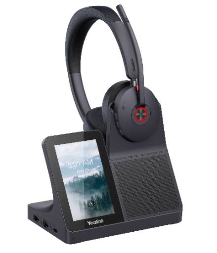 [29727] Yealink Headset Wireless Dual-Mode DECT/Bluetooth 4-Mic NC with ANC & Basestation WH68 Workstation Teams