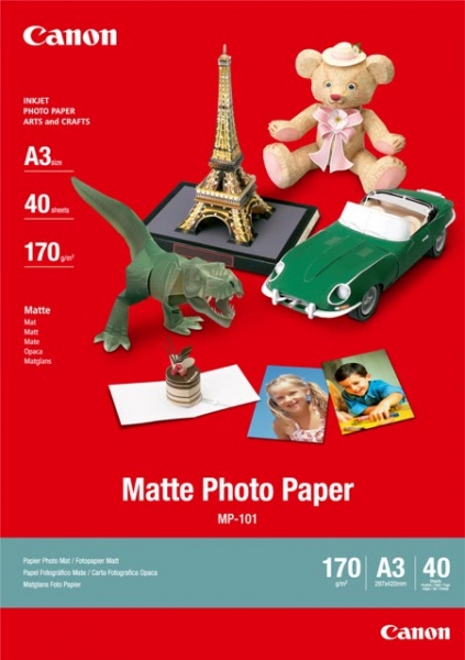 [7981A008AA] CANON PAPER A3, PHOTO MATT MP-101A3, 40 SHEETS, 170GR