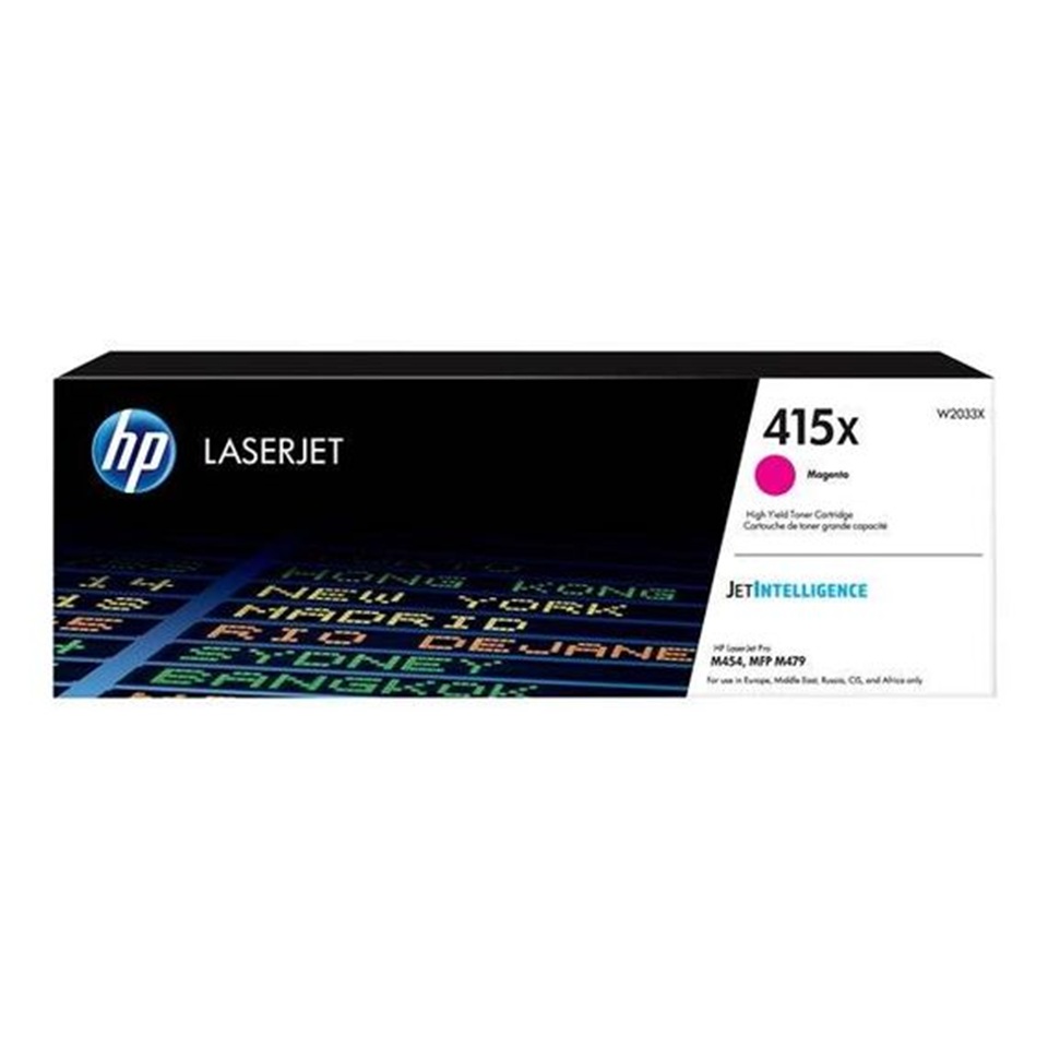 [W2033X] MAGENTA HP415X LaserJet Toner Cartridge - (W2030A) M454/MFPM479 -2400pages