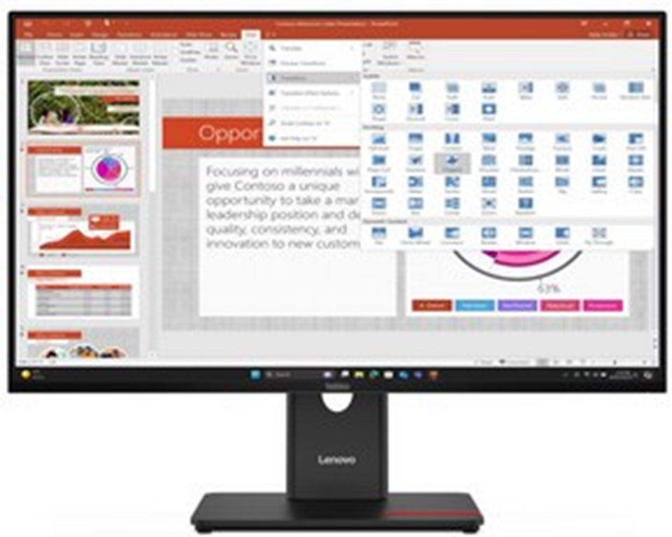 [64A5MAT6UK] LENOVO MONITOR 27‘’, D, THINKVISION T27-40 BUSINESS, IPS, WLED, FHD 1920x1080, AG, 16:9, 4MS, 120Hz, 300CD/M²,