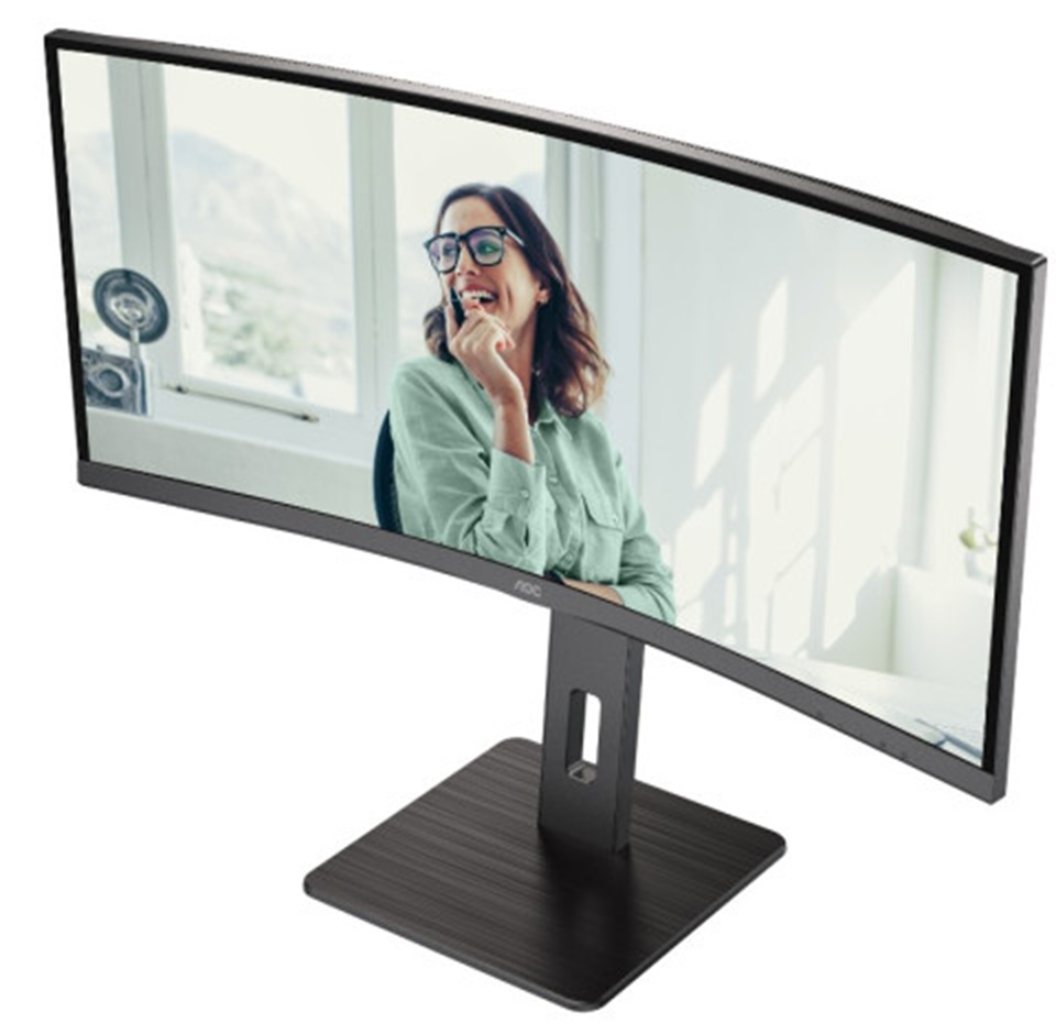 [CU34P3CV] AOC MONITOR 34'', CU34P3CV, BUSINESS CURVED, G, VA, WQHD, 3440x1440, 20M:1, 4MS, 100 Hz, 21:9, ULTRA WIDE, SPEAKERS