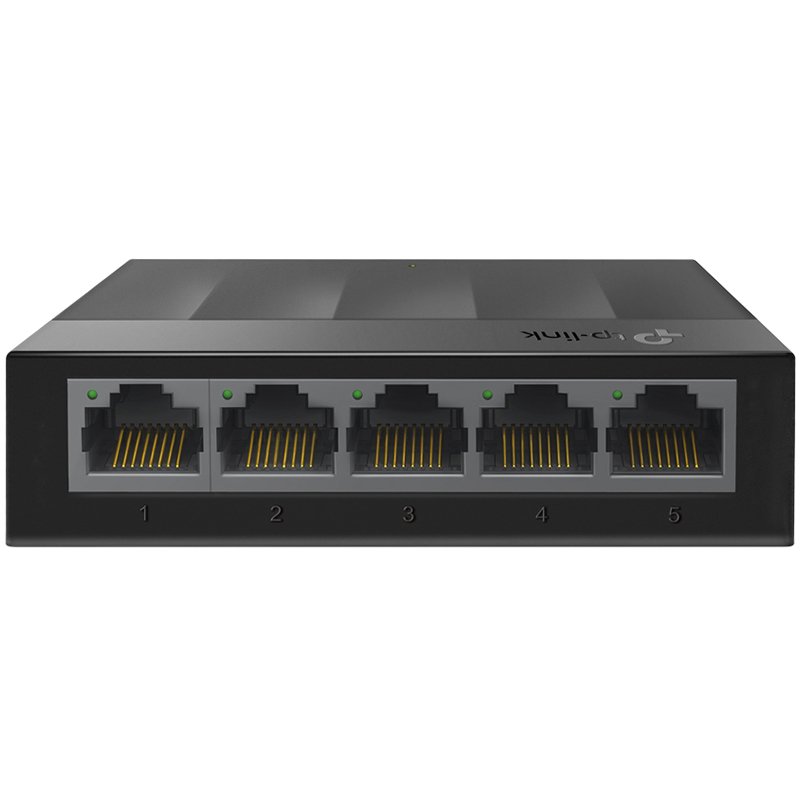TP-LINK SWITCH 5PORTS GIGABIT LAN PORTS, UNMANAGED, AUTO-NEGOTIATION RJ45 PORT SUPPORTING AUTO-MDI/MDIX, PLASTIC CASE, DESKTOP, BLACK