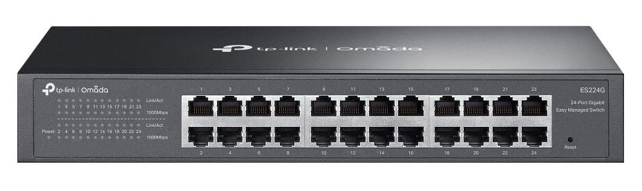 [ES224G] TP-LINK SWITCH 24PORTS GIGABIT LAN PORTS, EASY MANAGED, QOS, VLAN, RACKMOUNT
