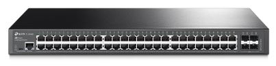 TP-LINK SWITCH 48PORTS GIGABIT LAN PORTS, 4 SFP PORTS, MANAGED, QOS, L2, VLAN, RACKMOUNT