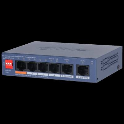 [29658] Dahua PoE Cloud Switch 4port +2UP 60W CS4006-4ET2GT-60