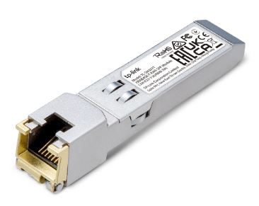 TP-LINK MINI GBIC1000MBPS RJ45 COPPER TRANSCEIVER, PLUG AND PLAY WITH SFP SLOT, UP TO 100 M DISTANCE (CAT5E OR ABOVE)