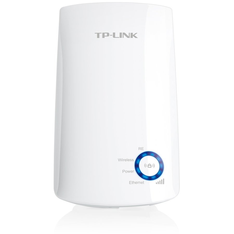 [TL-WA850RE] TP-LINK WIRELESS RANGE EXTENDER N300, SINGLE BAND, 1 X 10/100 LAN PORT, 2 X INTERNAL ANTENNAS, RANGE EXTENDER/AP MODE, WPA/WPA2, UK PLUG, WHITE