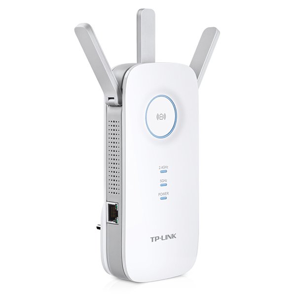 [RE450] TP-LINK WIRELESS RANGE EXTENDER AC1750, DUAL BAND, 1 X GIGABIT LAN PORT, 3 X EXTERNAL ANTENNAS, WPS/ RESET/ LED/ POWER BUTTON, RANGE EXTENDER/AP MODE, WHITE, UK PLUG