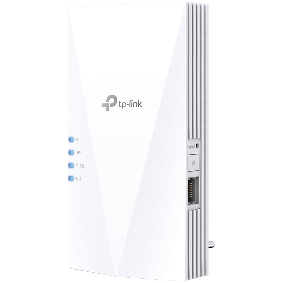 TP-LINK WIRELESS RANGE EXTENDER AX1500 DUAL BAND, 1 X GIGABIT LAN PORT, 2 X EXTERNAL ANTENNAS, ONEMESH, AP MODE, WPA/WPA2, WHITE, UK PLUG