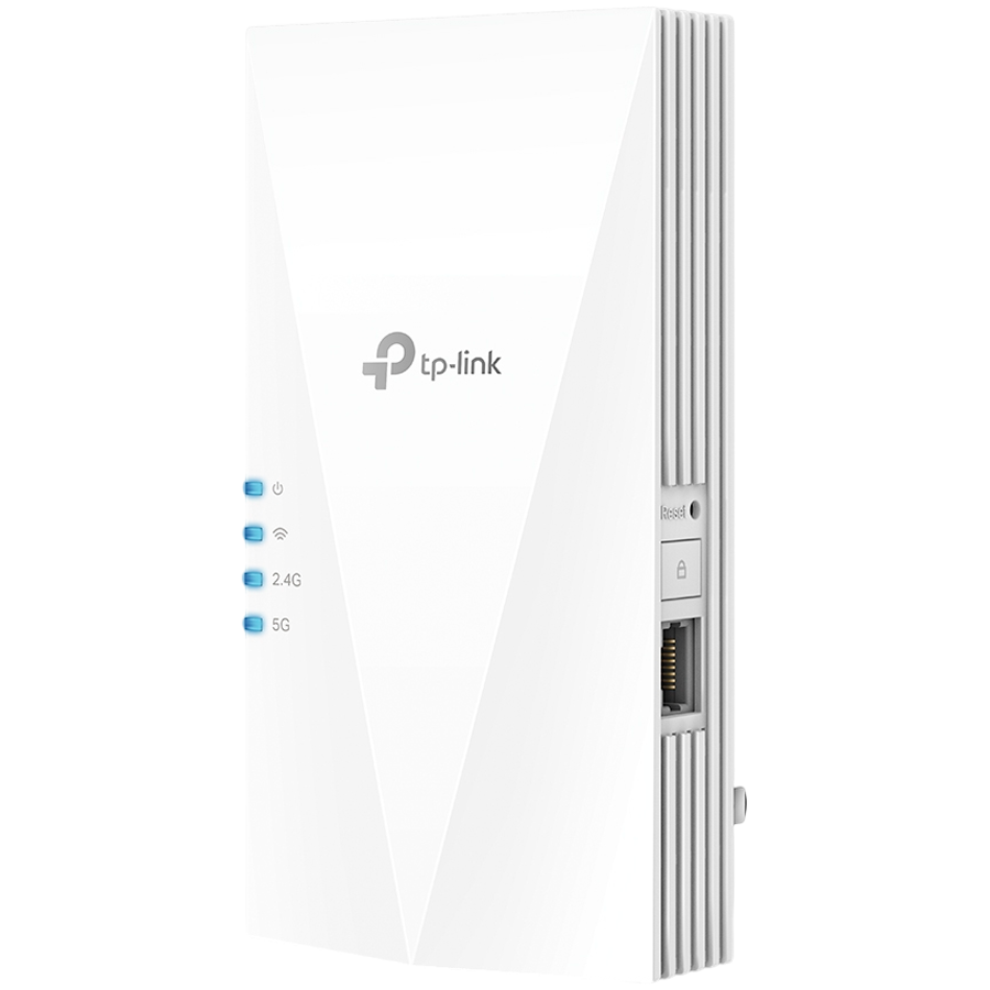 [RE700X] TP-LINK WIRELESS RANGE EXTENDER AX3000, DUAL BAND, 1 X GIGABIT LAN PORT, 2 X INTERNAL ANTENNAS, ONEMESH, AP MODE, WPA/WPA2, WHITE, UK PLUG