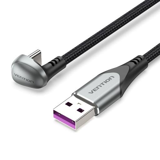 Vention Cable USB-A 2.0 to USB-C U-Shaped 5A Braided 1.5m COHHG