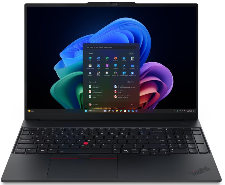 Lenovo Notebook ThinkPad E16 G4 - Intel Core Ultra 5 325, 16GB RAM, 512GB SSD, Intel Graphics, 16" WUXGA, FreeDOS