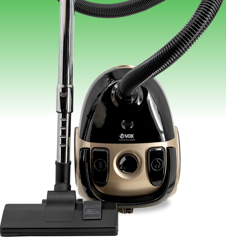 [SL 410] VOX VACUUM CLEANER, 850W, BAG CAPACITY 3L, TWO ADDITIONAL BRUSHES, AUTOMATIC CABLE WINDING, BLACK