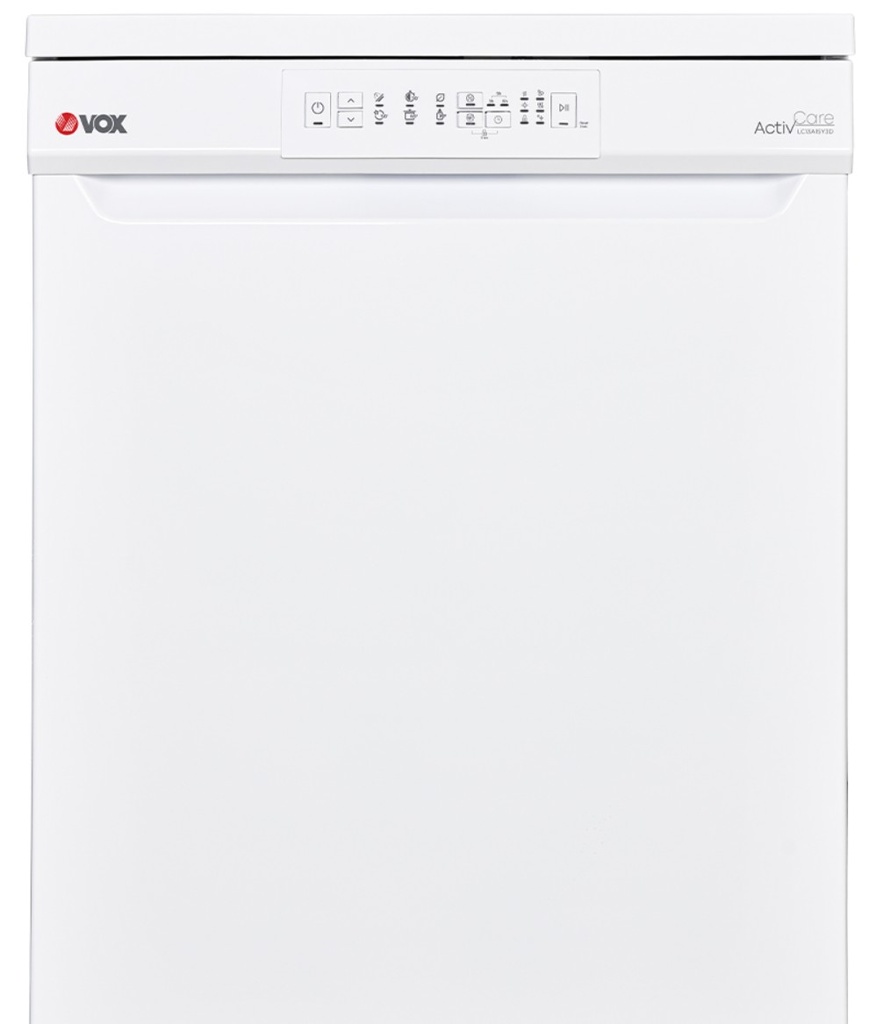 [LC 13A15Y3D] VOX DISHWASHER 60 CM, D, 13 SETS, 6 PROGRAMS, HALF WASH OPTION, DELAYED START, (HxWxD) 59.8x85x59.8cm, WHITE