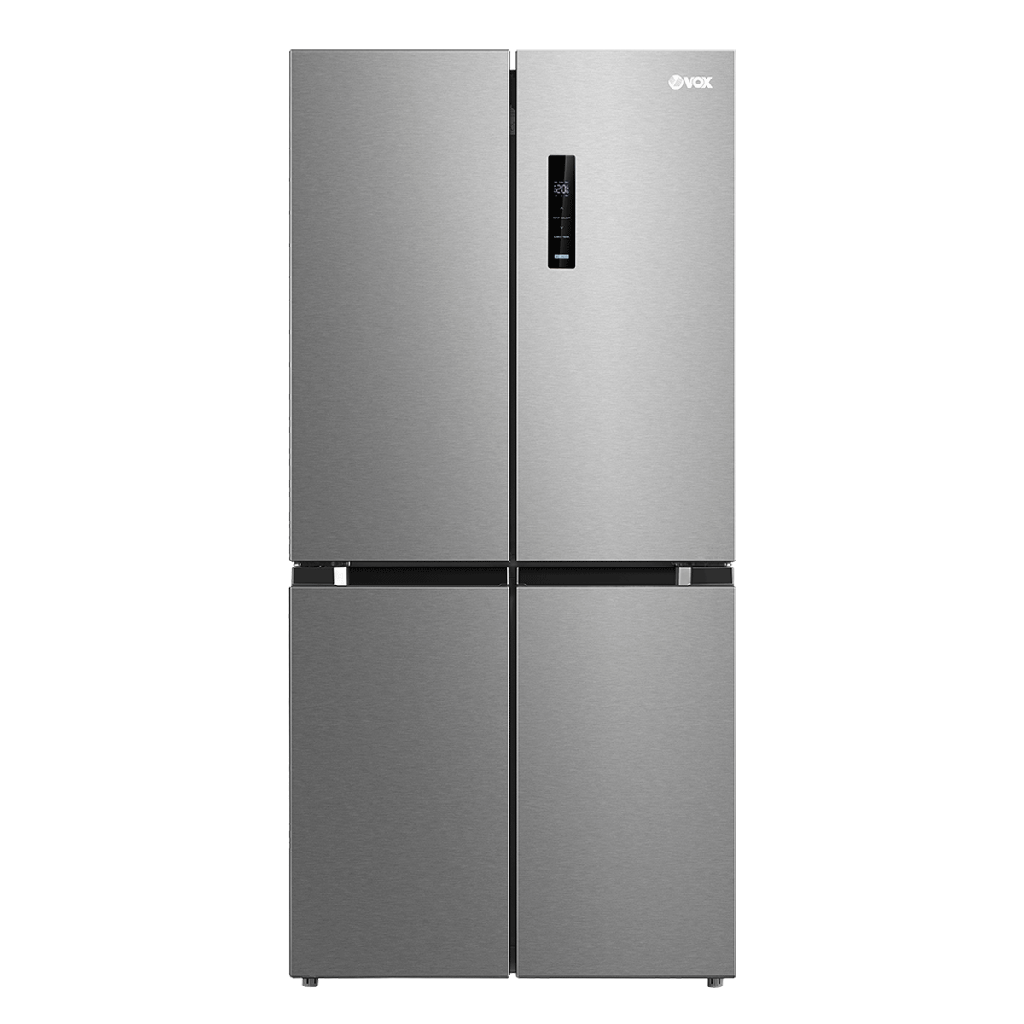 [MD 6110 XE] VOX REFRIGERATOR MULTI DOOR, E, TOTAL NO FROST, 4-DOOR, 305L, 295KWH, ANTIBACTERIAL PROTECTION, QUICK COOL & FREEZE MODE, MODE CONTROL DISPLAY, SILENT WORK, HxWxD 1.77x0.83x0.65, INOX