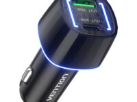 Vention Charger Car 48W 1xUSBC 1xUSBA 30W Max Black FFRB0