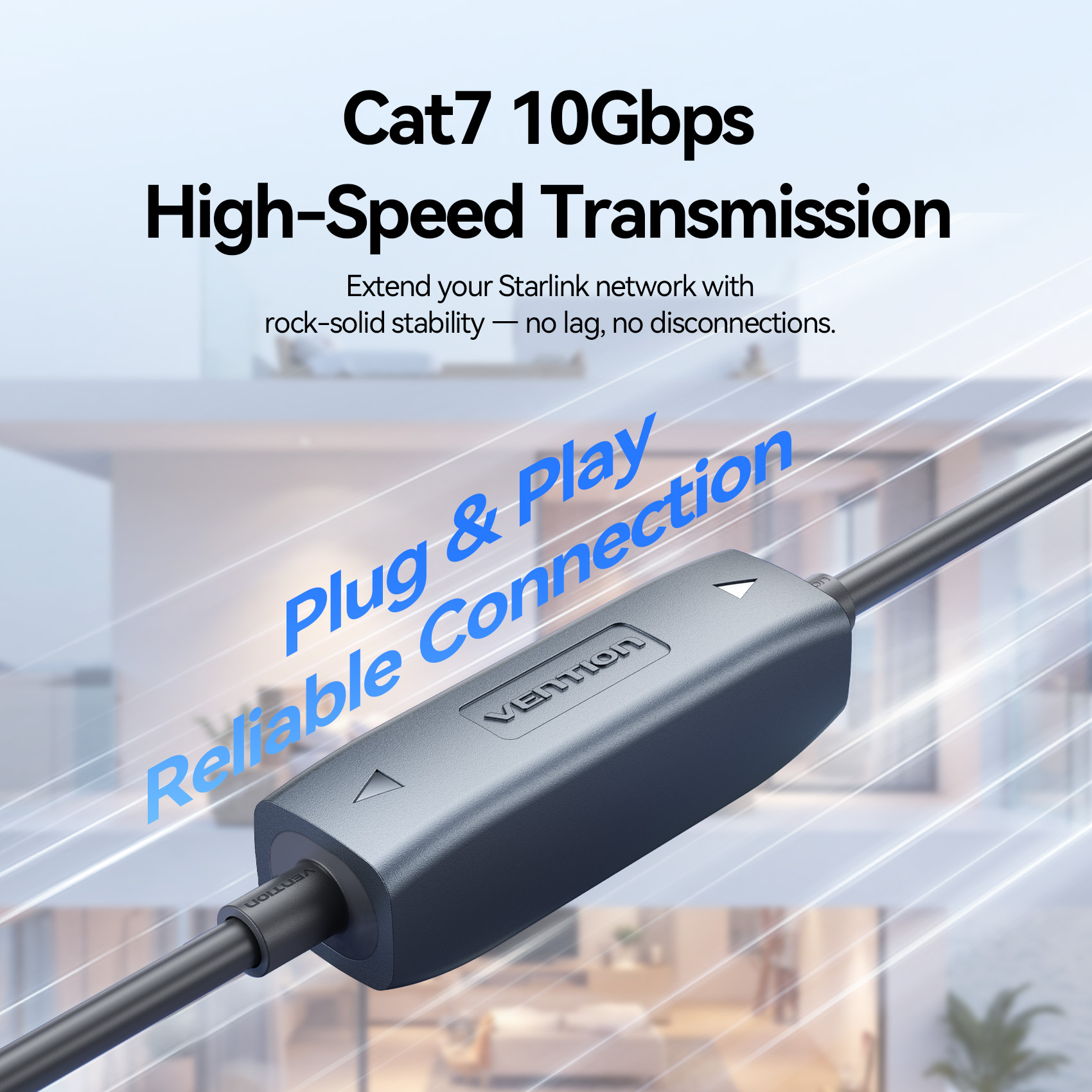 Vention NETWORK Coupler CAT7 FTP Shielded IP68 for Starlink Grey IPYH0 - Image 5