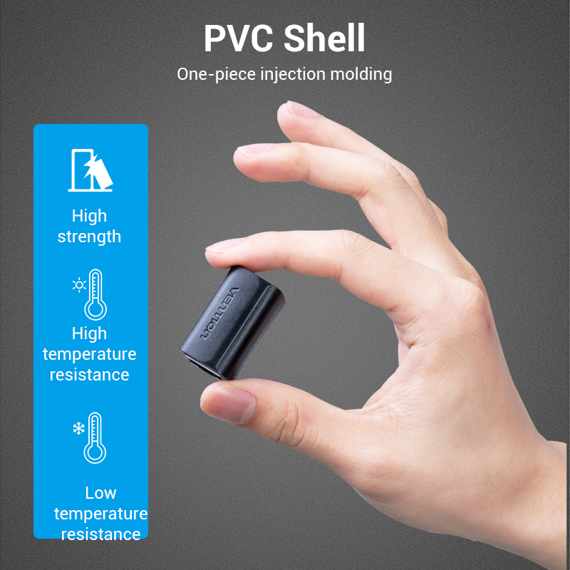 Vention NETWORK Coupler CAT7 FTP Shielded Black IPWB0 - Image 7