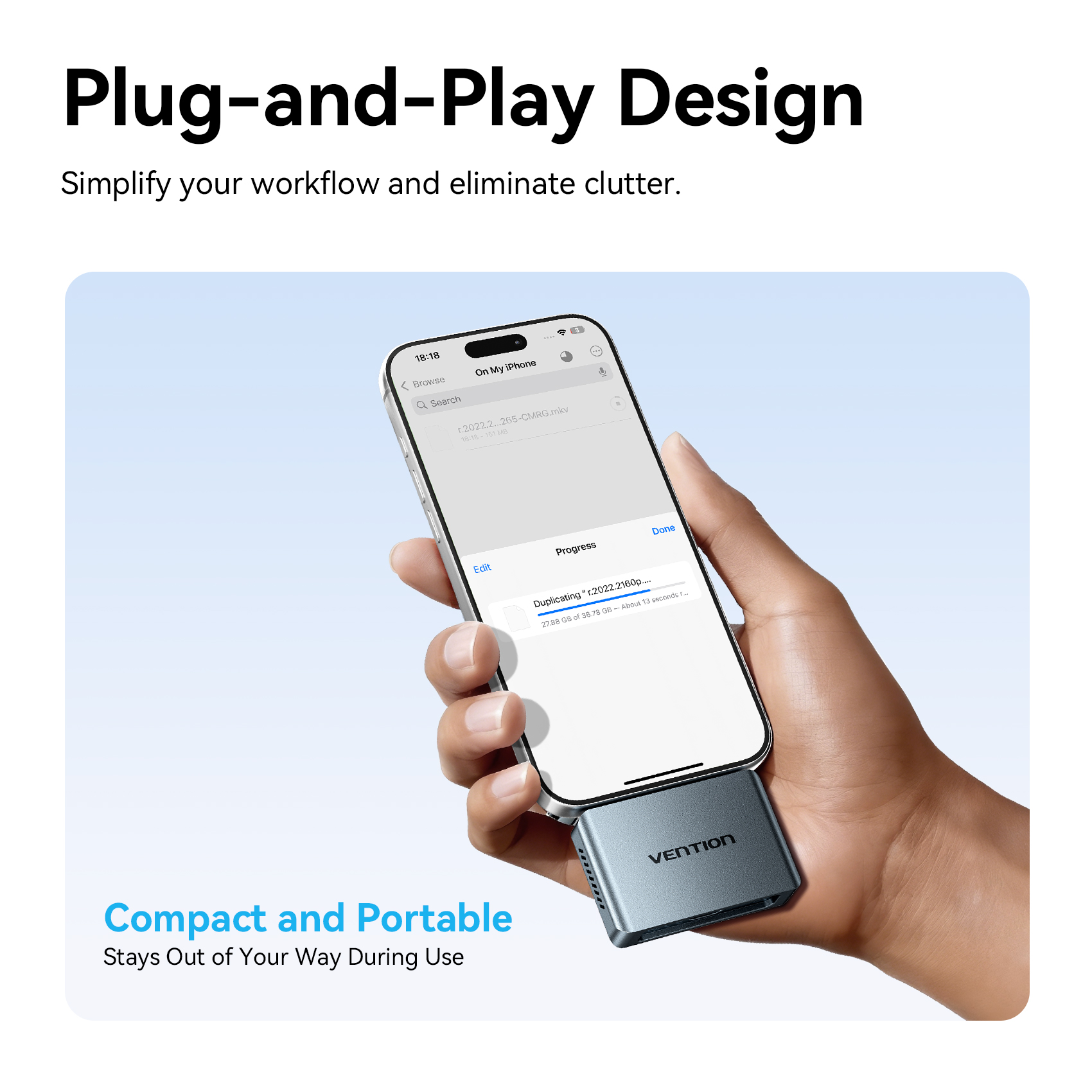 Vention MA Portable Plug & Play Cable-Free NVME Enclosure KPXH0 - Image 7