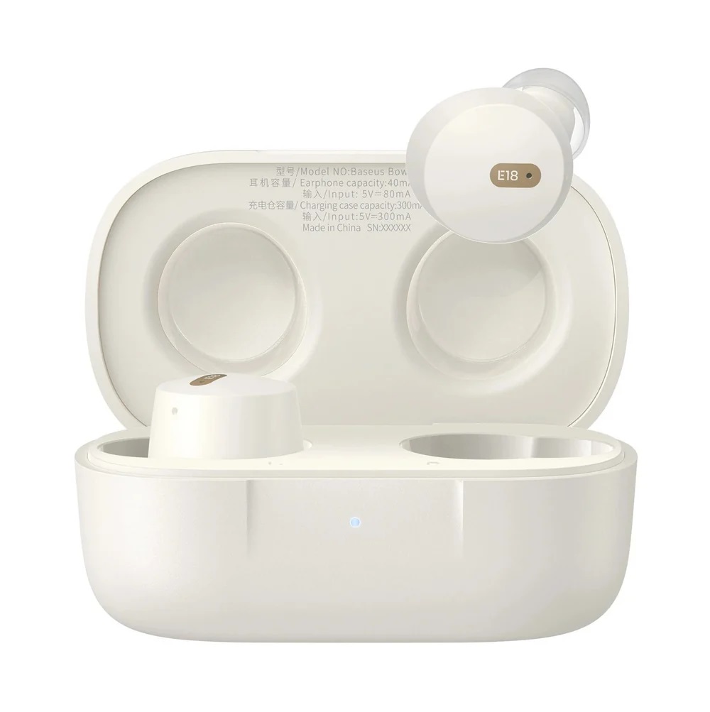 Baseus Headphones In Ear Beans TWS Bowie E18 White
