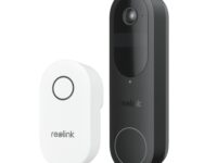 Reolink BP Battery Video Doorbell 4MP Black with Chime and 64GB MicroSD (D340B)
