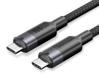 Vention IT Cable USB-C 3.2 Gen2 M-M 0.5m Braided Aluminum Black TRGBD