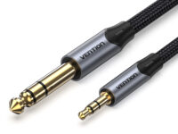 Vention AUDIO 3.5mm to 6.3mm M-M TRS Cable Braided Alum 5.0m BAUHJ