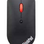 LENOVO MOUSE THINKPAD BLUETOOTH SILENT MOUSE, BLUETOOTH 5.0, ADJUSTABLE DPI 2400, 1600, 800, BLUE OPTICAL SENSOR, BLACK