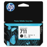 HP INK CARTRIDGE BLACK, HP 711, 38ML, FOR DESIGNJETS T120, T125, T130, T520, T525, T530 SERIES