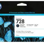 HP INK CARTRIDGE MATTE BLACK, HP 728, 130ML, FOR DESIGNJETS T730, T830 SERIES