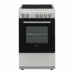 VOX ELECTRIC COOKER 50x55 FREE STANDING, ELECTRIC OVEN, A, 4 CERAMIC BURNERS, 0.87 KWH, 65LT, INOX