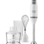 TAURUS HAND BLENDER, BAPI 850 PLUS INOX, 850W, HIGH PERFORMANCE MOTOR, 20 SPEEDS, ICE CRUSHER, BPA FREE, STAINLESS STEEL BLADES BEAT&CHOP, CHOPPER JAR & WHISK & MEASURING CUP, INOX