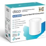TP-LINK WIRELESS WHOLE HOME MESH KIT AX3000, DUAL BAND WIT SPEEDS UP TO 3.0GBPS, 3 x GIGABIT PORTS, 2 X INTERNAL ANTENNAS, 2 X MU-MIMO, QOS, OFDMA, PARENTAL CONTROL, ROUTER/AP MODE, WPA/WPA2/WPA3, WHI