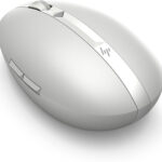 HP MOUSE 700 SPECTRE RECHARGEABLE, BLUETOOTH WIRELLESS, PAIR WITH 4 DEVISES, WITH 1.200 DPI, THE LASER SENSOR PROVIDES SUPERB ACCURACY AND PRECISION — ON ALMOST EVERY SURFACE, PIKE SILVER
