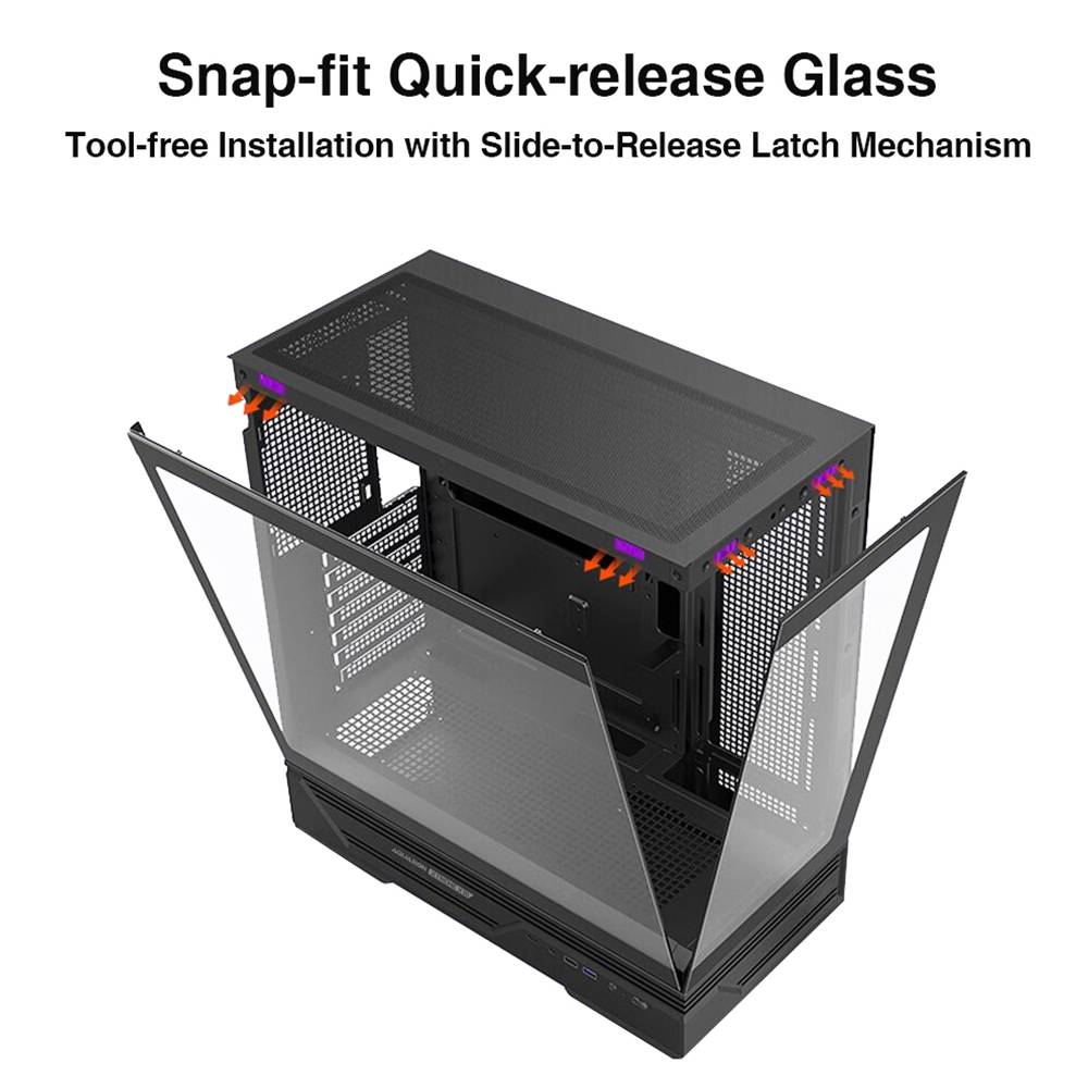 Armaggeddon Gaming Case ATX AQUARON XTREME X10 With 10x ARGB Fans - Image 8