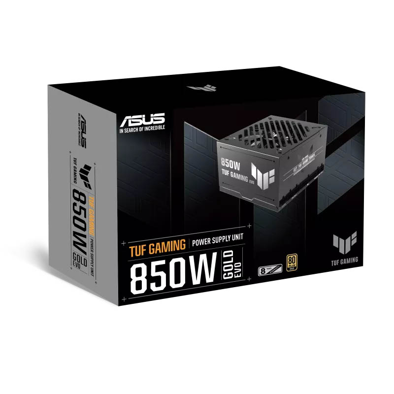 ASUS Power Supply TUF Gaming 80 PLUS Gold Fully Modular ATX 3.1 PCIe 5.1 Military Grade 850W Gold EVO Black - Image 10