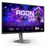 AOC MONITOR 27'' GAMING AGON PRO, OLED, 2560x1440, 80M:1, 280Hz, 0.03MS, 1000 CD/M2, SPEAKERS, G-SYNC COMPATIBLE, TILT, SWIVEL, PIVOT, HEIGHT ADJUSTABLE, HDMI X 2, DISPLAY PORT X 2, USB 3.2 X 2, BLACK