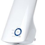 TP-LINK WIRELESS RANGE EXTENDER N300, SINGLE BAND, 1 X 10/100 LAN PORT, 2 X INTERNAL ANTENNAS, RANGE EXTENDER/AP MODE, WPA/WPA2, UK PLUG, WHITE