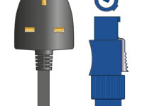 Citronic Twist and Lock to UK Plug Light & Sound Mains Cable 3.0m 114.092UK